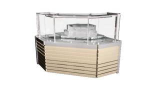 Вітрина кутова зовнішня Savona Cube